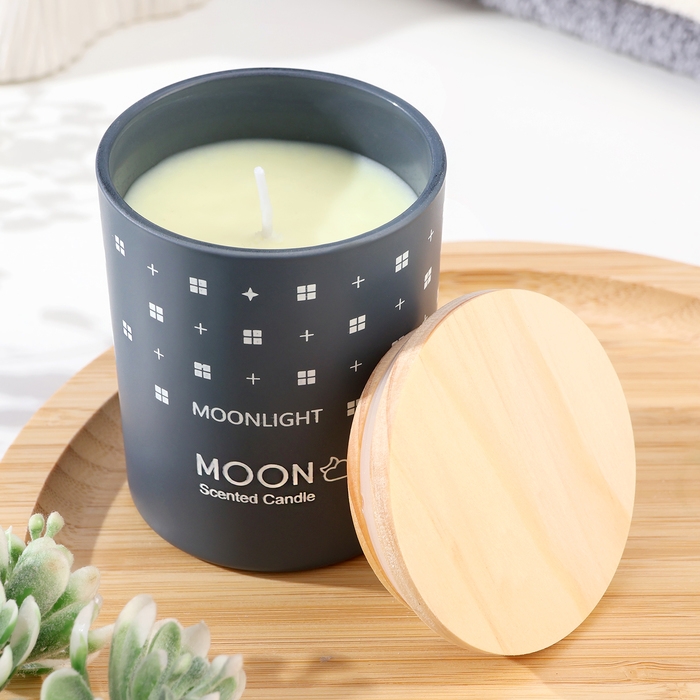 Свеча ароматическая в стакане  Свеча ароматическая в стакане "Moon", лес, малая