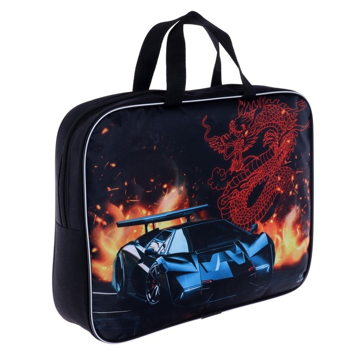 Папка с ручками текстильная А4, 350 х 270 х 70 мм, Calligrata Папка с ручками текстильная А4, 350 х 270 х 70 мм, Calligrata "Тачка корея"