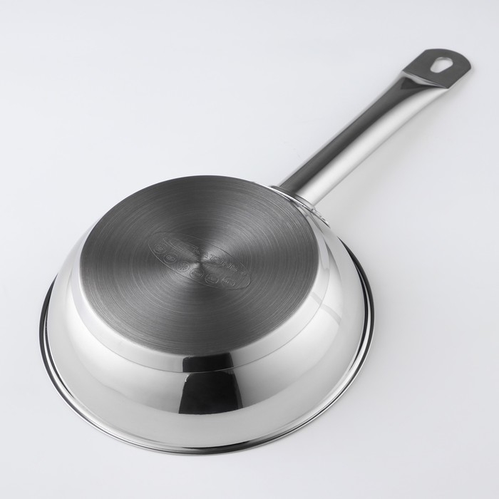 Сковорода «Общепит», d=20 см, толщина корпуса 0,6 мм, дно 3,5 мм, с теплораспределительным слоем, индукция Сковорода «Общепит», d=20 см, толщина корпуса 0,6 мм, дно 3,5 мм, с теплораспределительным слоем, индукция