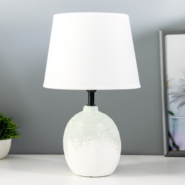 Настольная лампа Настольная лампа "Зефир" Е14 40Вт белый голубой 30х30х33см RISALUX