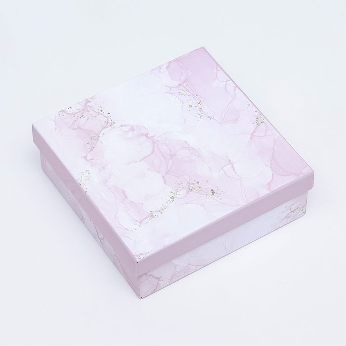 Подарочная коробка квадратная Подарочная коробка квадратная "Гранит",13,5 х 13,5 х 5 см