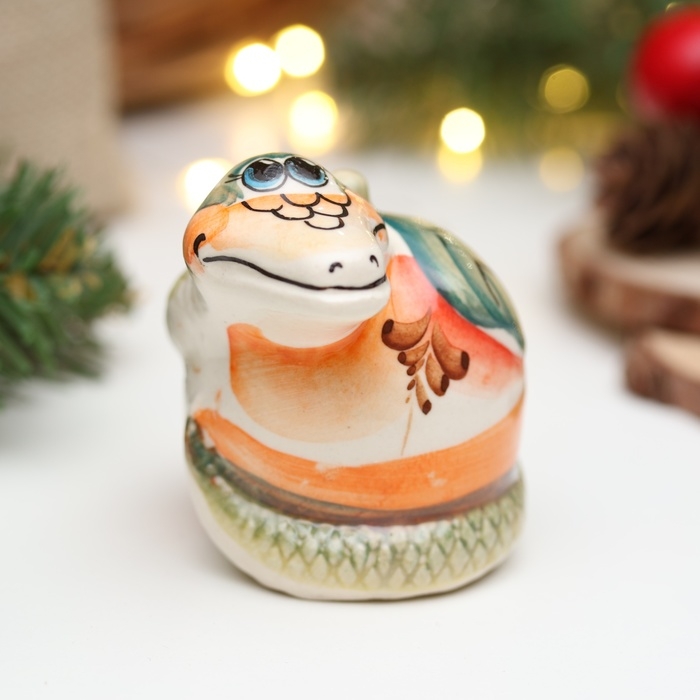 Новый год. Сувенир символ года Новый год. Сувенир символ года "Змей", гжель, цвет