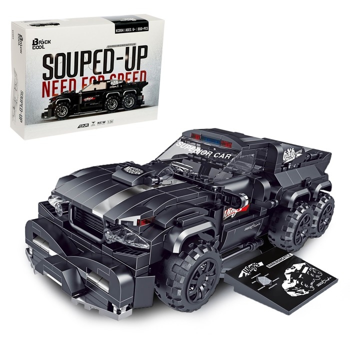 Конструктор Гонка &laquo;Тёмный бык&raquo;, 650 деталей