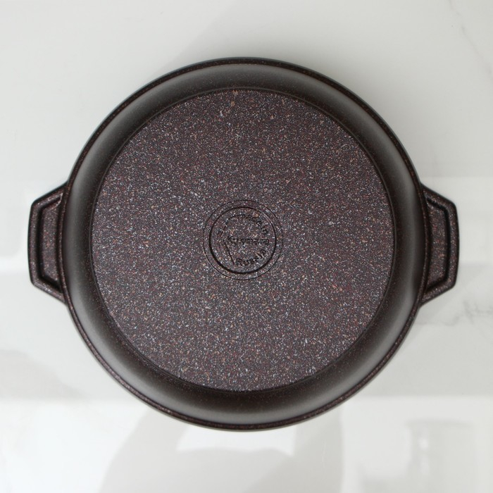 Кастрюля-жаровня Granit ultra, 5 л, d=28 см, стеклянная крышка, антипригарное покрытие, цвет коричневый Кастрюля-жаровня Granit ultra, 5 л, d=28 см, стеклянная крышка, антипригарное покрытие, цвет коричневый