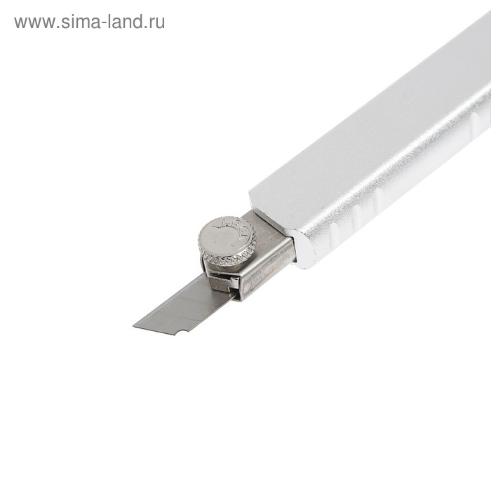 Нож универсальный ТУНДРА, металлический корпус, доп. винтовой фиксатор, 5 лезвий, 9 мм Нож универсальный ТУНДРА, металлический корпус, доп. винтовой фиксатор, 5 лезвий, 9 мм