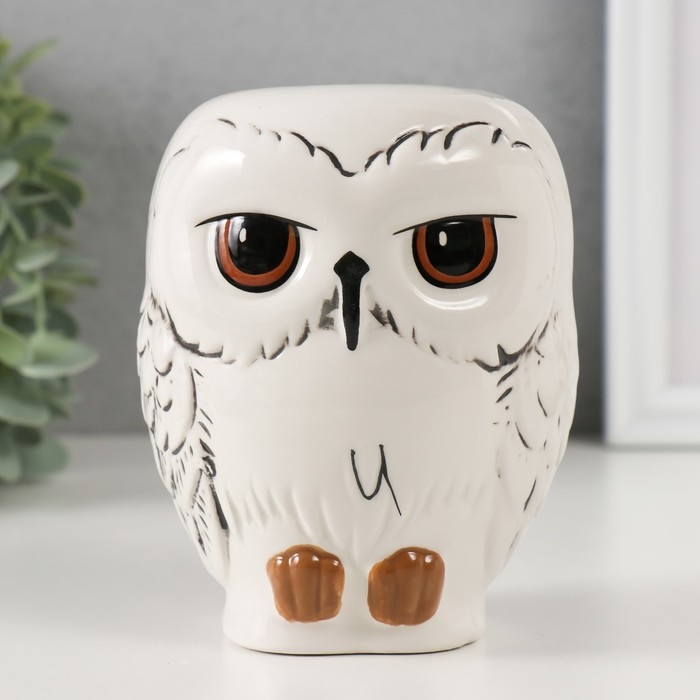Копилка керамика  Копилка керамика "Белый северный филин" 10,5х9х12,5 см