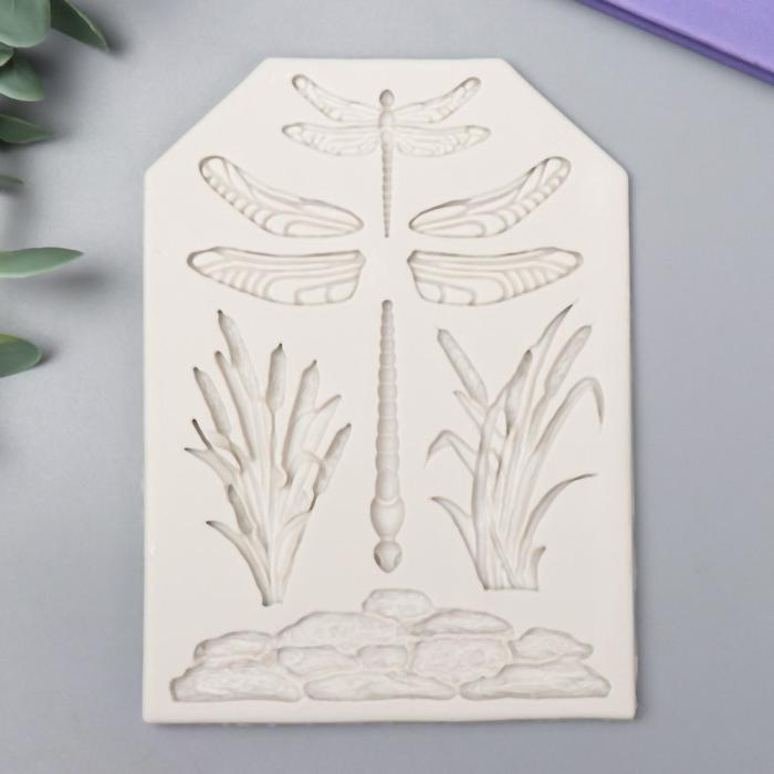 Молд силикон Молд силикон "Стрекозы в камыше" 9 предметов 0,6х10х13,7 см