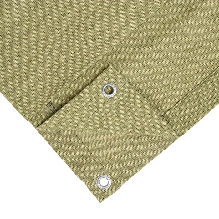 Брезент огнеупорный, 4 × 2 м, плотность 400 г/м², люверсы шаг 1 м, зелёный Брезент огнеупорный, 4 × 2 м, плотность 400 г/м², люверсы шаг 1 м, зелёный