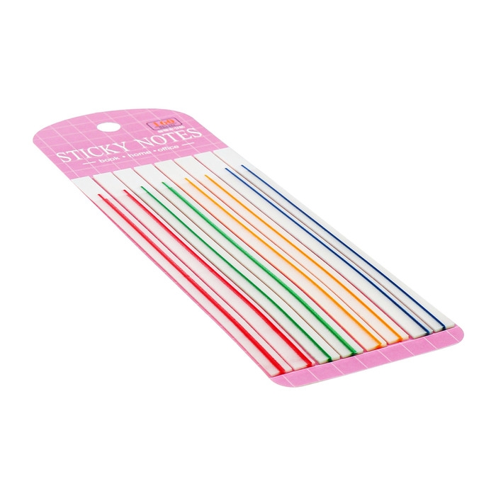 Блок-закладка с липким краем пластик 20л х 8 штук, флуор полоска, 140мм х 6мм  CALLIGRATA   105326 Блок-закладка с липким краем пластик 20л х 8 штук, флуор полоска, 140мм х 6мм  CALLIGRATA   105326