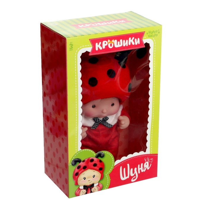 Пупс коллекционный «Крошики: Шуня», в костюме божьей коровки, 19 см Пупс коллекционный «Крошики: Шуня», в костюме божьей коровки, 19 см