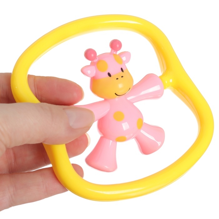 Погремушка «Жирафик» цвет розовый, Крошка Я Погремушка «Жирафик» цвет розовый, Крошка Я