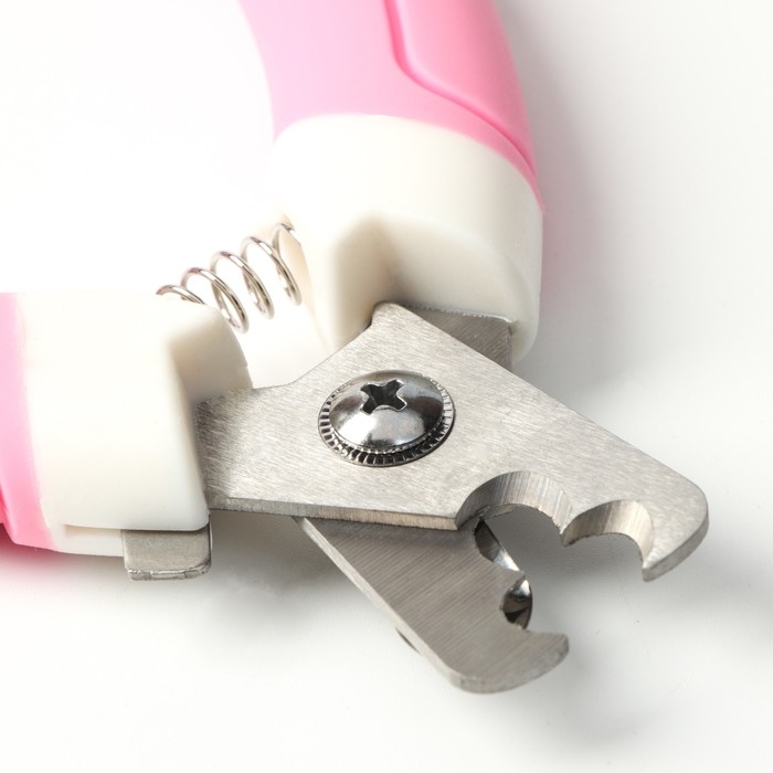 Когтерез боковой с 2 отверстиями, большой, розово-белый Когтерез боковой с 2 отверстиями, большой, розово-белый