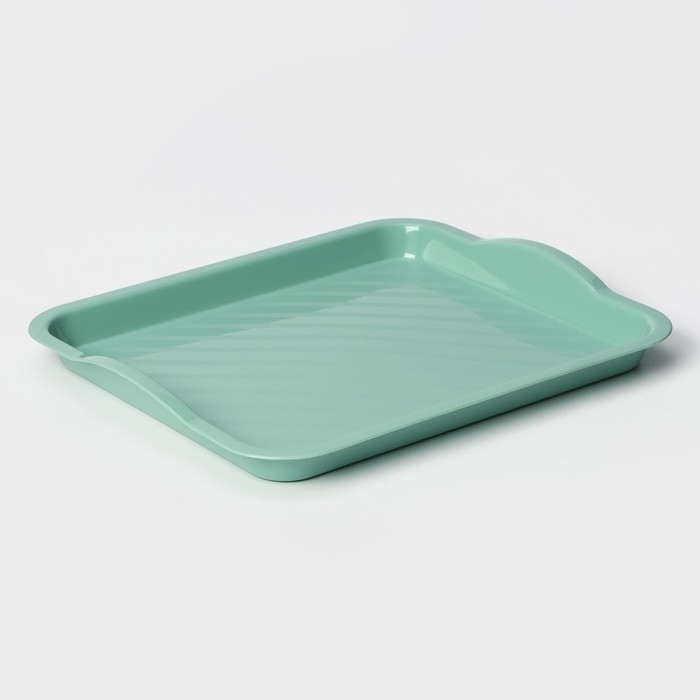 Поднос пластиковый, 25×29×3,2 см, цвет фисташковый Поднос пластиковый, 25×29×3,2 см, цвет фисташковый