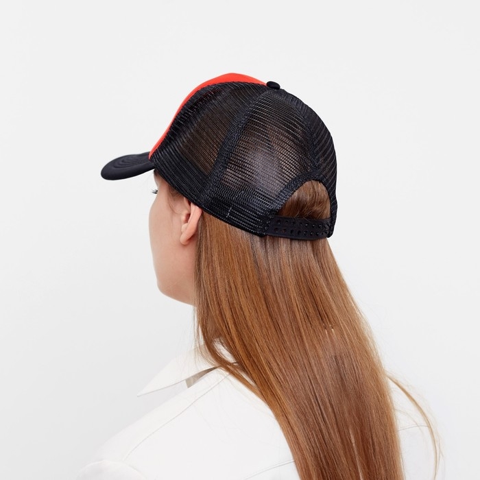 Бейсболка с сеткой MINAKU, цвет красный, размер 56-58 Бейсболка с сеткой MINAKU, цвет красный, размер 56-58