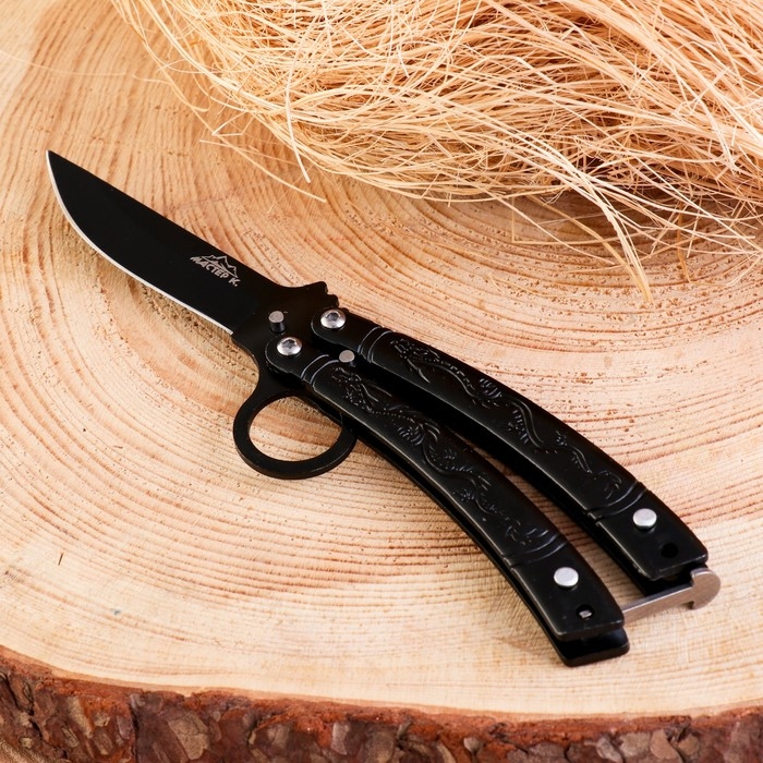 Нож-бабочка Нож-бабочка "Дракон" 16см, клинок 86мм/1мм