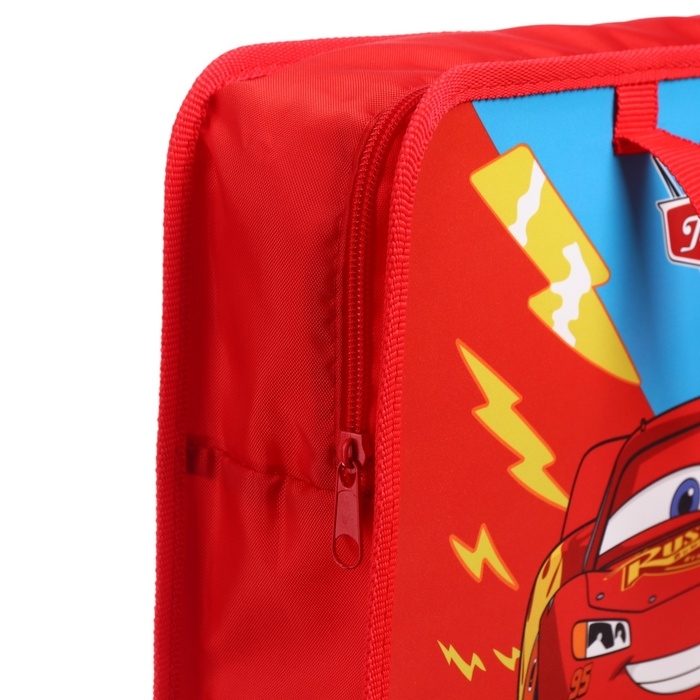 Папка пластиковая с ручками А4, на молнии, 80х330х240 мм, Тачки Папка пластиковая с ручками А4, на молнии, 80х330х240 мм, Тачки