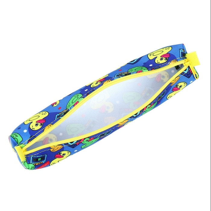 Пенал мягкий,1 отделение, квадро, 45 х 210 мм, Hatber Пенал мягкий,1 отделение, квадро, 45 х 210 мм, Hatber "Утки" синий/жёлтый NPk_62155