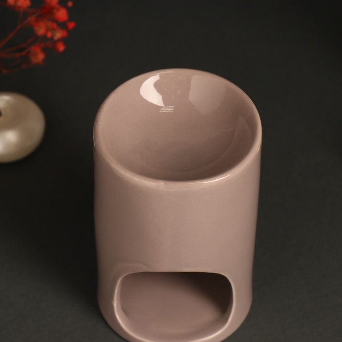 Аромалампа керамика  Аромалампа керамика "Расслабься и отдохни"  7,2х7,2х11,6 см