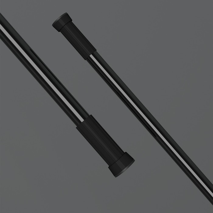 Карниз для ванной SAVANNA, телескопический, 110-200 см, цвет чёрный Карниз для ванной SAVANNA, телескопический, 110-200 см, цвет чёрный