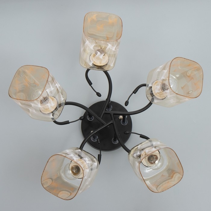 Люстра Люстра "Арнелла" 5хЕ27 40Вт чёрный 58х58х27 см BayerLux