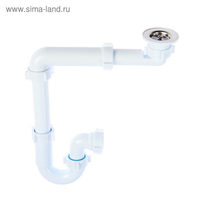 Сифон для раковины  Сифон для раковины "АНИ Пласт" F5320, 1 1/4" х 40 мм, без выпуска, смещенный,  отвод