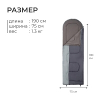 Спальный мешок GRAPHIT 200, 190+35х75 см, от +5 до +20 °С