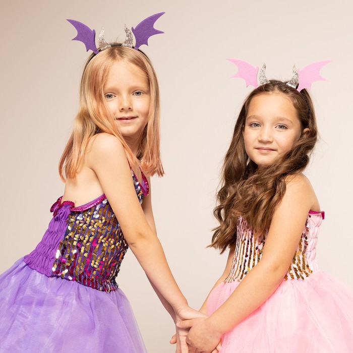 Карнавальный набор «Дракончик»: розовое платье, ободок Карнавальный набор «Дракончик»: розовое платье, ободок