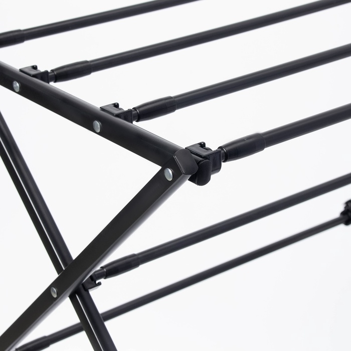 Сушилка для белья напольная LaDо́m, складная, раздвижная 49-102 см, металл, 49×102×37,5 см Сушилка для белья напольная LaDо́m, складная, раздвижная 49-102 см, металл, 49×102×37,5 см