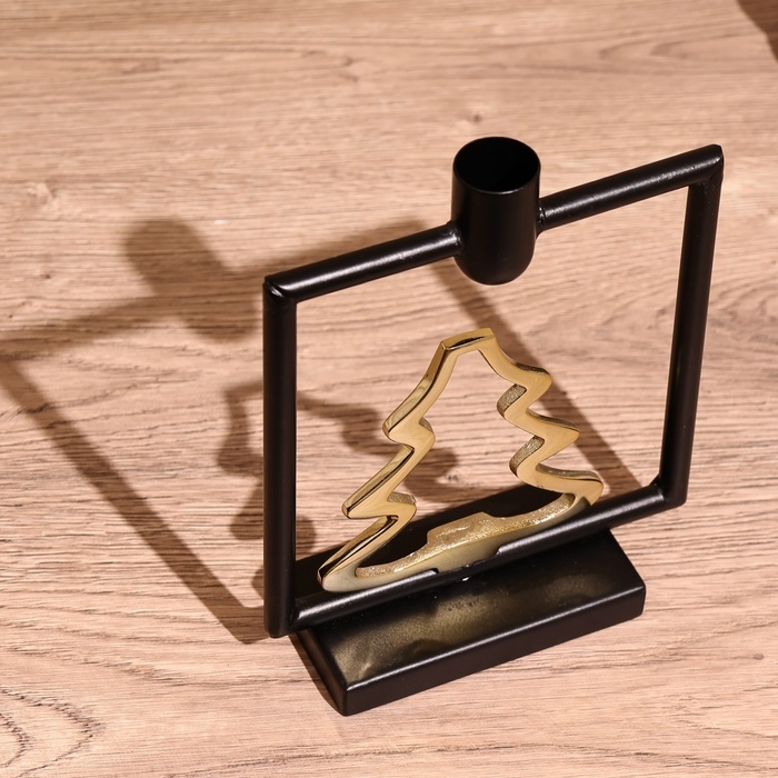 Подсвечник  Подсвечник "Ёлочка" 18,5 см, металл