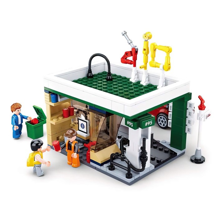 Конструктор Город &laquo;Заправка&raquo;, 322 детали