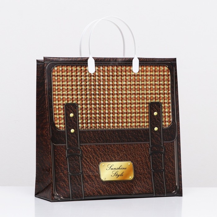 Пакет  Пакет "Портфель", мягкий пластик, 30 x 30 см, 120 мкм