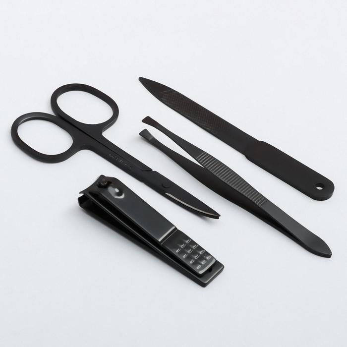 Маникюрный набор 4 предмета «Man rules», 10,2 х 7 см