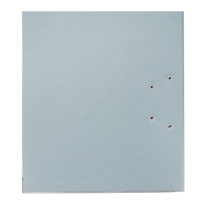 Папка-регистратор А4, 50 мм, Calligrata, ПВХ, тиснение Папка-регистратор А4, 50 мм, Calligrata, ПВХ, тиснение "лен", металлическая окантовка, карман на корешок, собранная, серая, микс