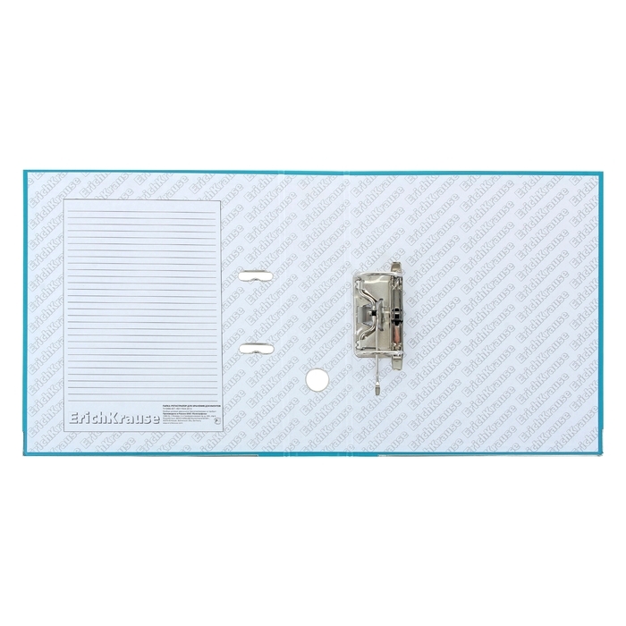 Папка-регистратор А4, 70 мм, ErichKrause, Standard, бумвинил, с этикеткой на корешке, нижний металлический кант, бирюзовая Папка-регистратор А4, 70 мм, ErichKrause, Standard, бумвинил, с этикеткой на корешке, нижний металлический кант, бирюзовая