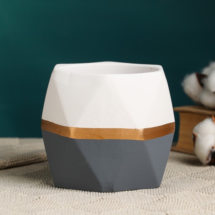 Кашпо  Кашпо "Ноа Многогранник" МИКС, 11х10см