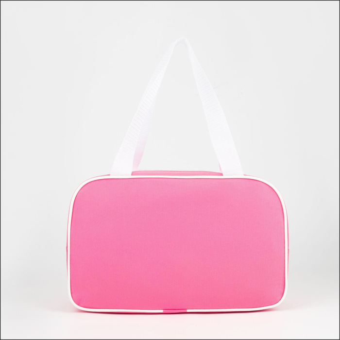 Сумка для обуви на молнии, наружный карман, TEXTURA, цвет розовый