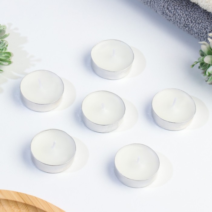 Свеча чайная ароматическая 6 шт.в под.коробке,  Свеча чайная ароматическая 6 шт.в под.коробке, "Летний вечер"