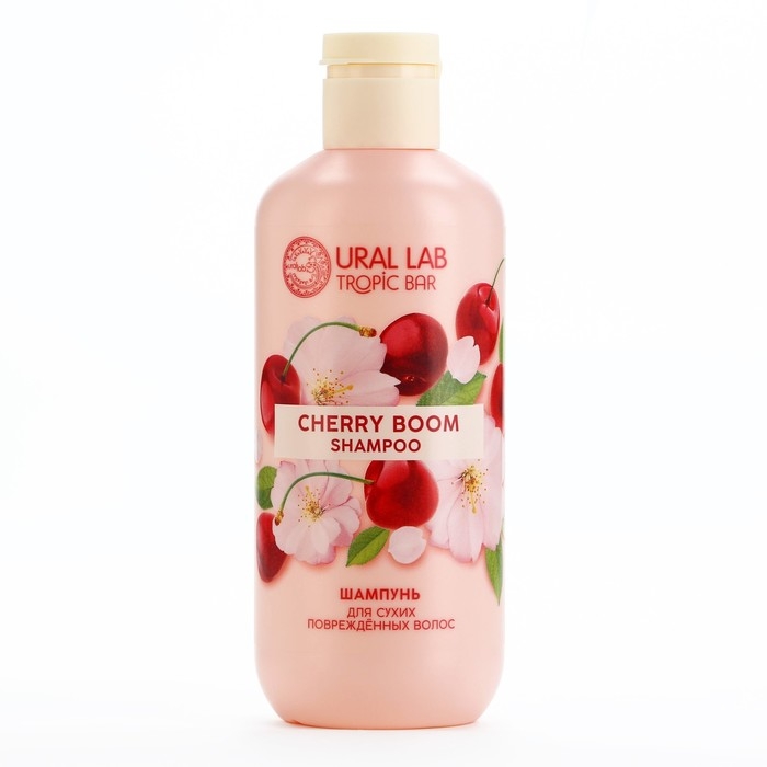 Шампунь для волос, питание и укрепление, 300 мл, аромат вишни, TROPIC BAR by URAL LAB Шампунь для волос, питание и укрепление, 300 мл, аромат вишни, TROPIC BAR by URAL LAB