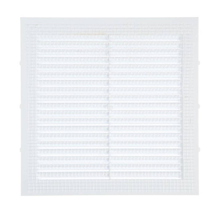 Решетка вентиляционная "КосмоВент" Л185, 185 х 185 мм, с сеткой, неразъемная