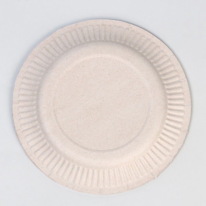 Тарелка одноразовая бумажная Тарелка одноразовая бумажная "Динозаврики!", (18 см) , набор 6 шт