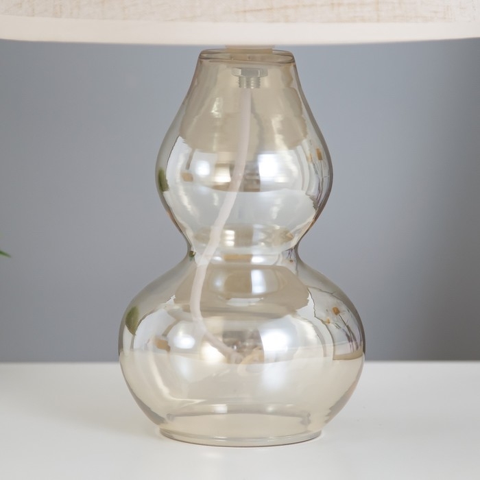 Настольная лампа Настольная лампа "Бабена" Е27 40Вт бежевый 21х21х33см RISALUX