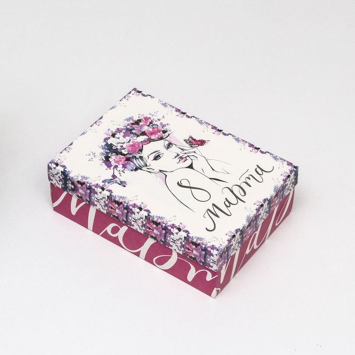 Коробка складная, "Весенний портрет"  24 х 17 х 8 см