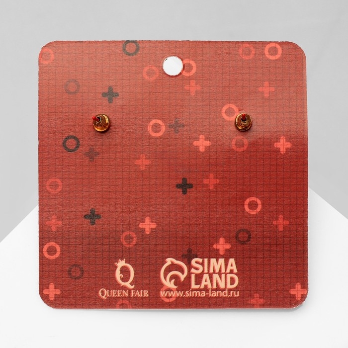 Серьги металл «Молнии», цвет красный Серьги металл «Молнии», цвет красный