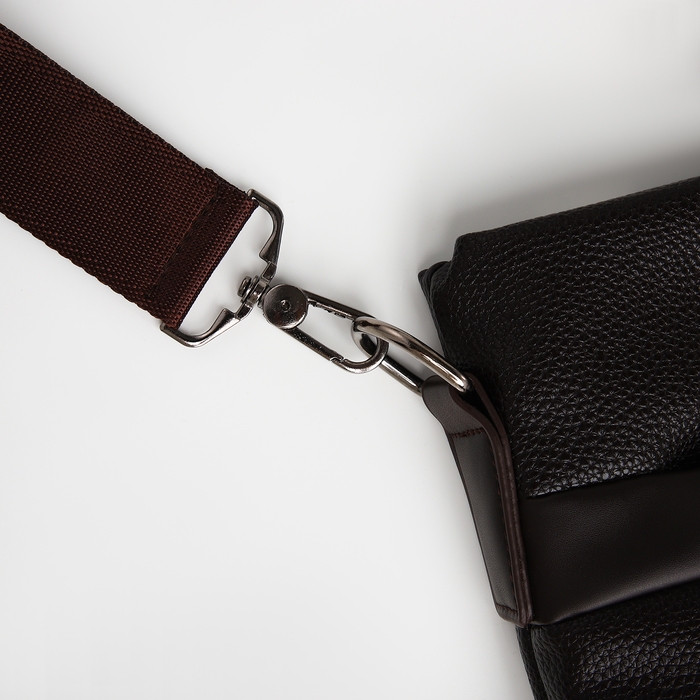 Сумка мужская деловая TEXTURA, 2 наружных кармана, цвет коричневый Сумка мужская деловая TEXTURA, 2 наружных кармана, цвет коричневый