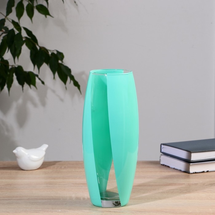 Ваза  Ваза "Абстракция-зеленый" d-7,5см 10х26см