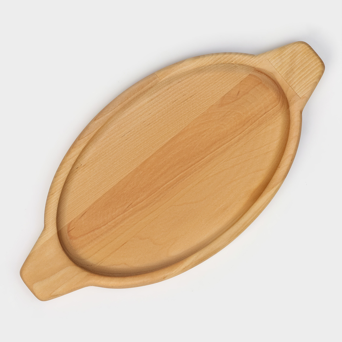 Блюдо для подачи Adelica «Хачапури по-аджарски», 30×15×1,7 см, массив берёзы Блюдо для подачи Adelica «Хачапури по-аджарски», 30×15×1,7 см, массив берёзы