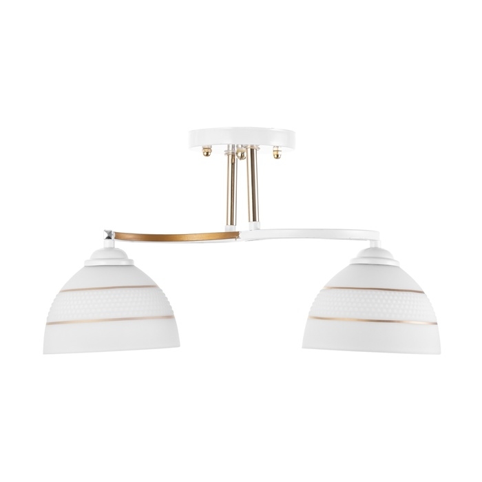 Люстра Люстра "Рина" 2хЕ27 40Вт бело-золотой 40х28 см