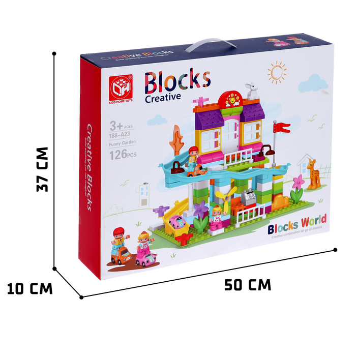 Конструктор «Веселая вилла», 2 варианта сборки, 126 деталей Конструктор «Веселая вилла», 2 варианта сборки, 126 деталей