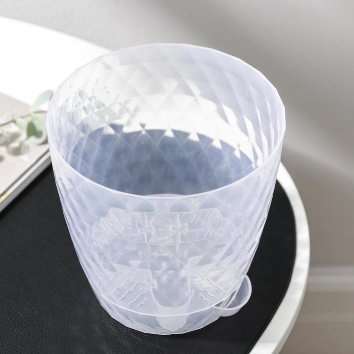 Горшок для цветов с прикорневым поливом «Румба», 1,5 л, цвет прозрачный Горшок для цветов с прикорневым поливом «Румба», 1,5 л, цвет прозрачный