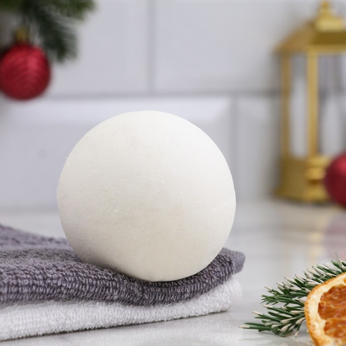 Бомбочка для ванны из персидской соли Бомбочка для ванны из персидской соли "С Новым Годом" с эф.маслом миндаля, 140 гр